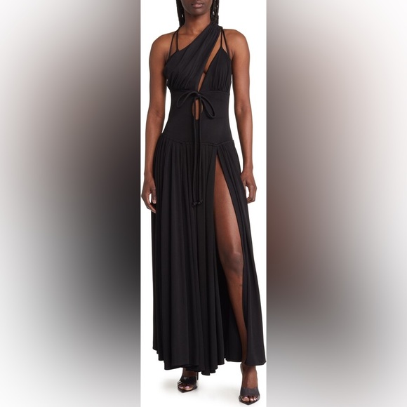 Harbison Moonbeam Cutout Jersey Maxi Dress XXL